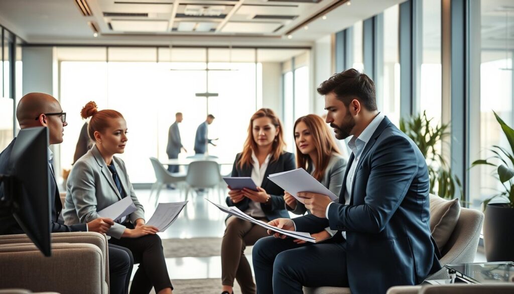 A modern and sleek office space, filled with sophisticated technology and stylish furnishings. In the foreground, a team of professionals from the MegaLeads b2b marketing firm in South Africa are collaborating on content syndication strategies, their expressions focused and determined. Soft, directional lighting from large windows creates a warm, productive atmosphere. In the background, a minimalist, glass-walled conference room can be seen, where colleagues review data and discuss campaign plans. The overall scene conveys the expertise, collaboration, and cutting-edge capabilities of MegaLeads, a leading content marketing and whitepaper syndication provider in South Africa. A modern and sleek office space, filled with sophisticated technology and stylish furnishings. In the foreground, a team of professionals from the MegaLeads b2b marketing firm in South Africa are collaborating on content syndication strategies, their expressions focused and determined. Soft, directional lighting from large windows creates a warm, productive atmosphere. In the background, a minimalist, glass-walled conference room can be seen, where colleagues review data and discuss campaign plans. The overall scene conveys the expertise, collaboration, and cutting-edge capabilities of MegaLeads, a leading content marketing and whitepaper syndication provider in South Africa.