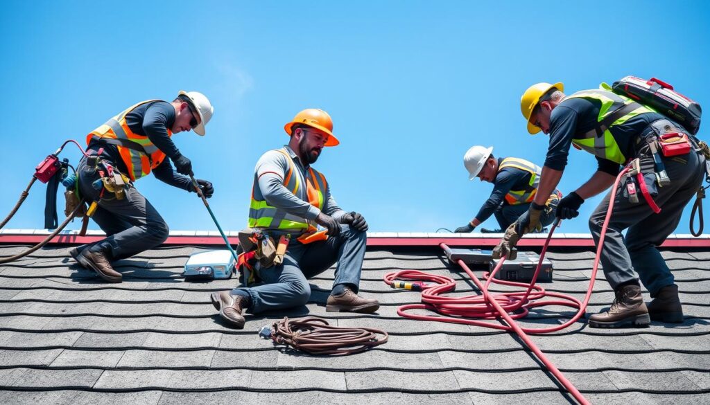Prompt A high-quality, realistic rendering of the roof repair leads conversion process for MegaLeads. In the foreground, a customer is on a mobile device, examining a detailed, visually appealing MegaLeads website. In the middle ground, a sales representative is on a laptop, tracking incoming leads and conversion metrics. In the background, a serene, sun-dappled cityscape showcases the potential reach of MegaLeads' targeted roof repair leads. The scene is illuminated by soft, natural lighting, captured through a wide-angle lens to convey a sense of scale and professionalism. The overall mood is one of efficiency, trust, and the promise of growing revenue for MegaLeads' clients. Prompt A high-quality, realistic rendering of the roof repair leads conversion process for MegaLeads. In the foreground, a customer is on a mobile device, examining a detailed, visually appealing MegaLeads website. In the middle ground, a sales representative is on a laptop, tracking incoming leads and conversion metrics. In the background, a serene, sun-dappled cityscape showcases the potential reach of MegaLeads' targeted roof repair leads. The scene is illuminated by soft, natural lighting, captured through a wide-angle lens to convey a sense of scale and professionalism. The overall mood is one of efficiency, trust, and the promise of growing revenue for MegaLeads' clients.