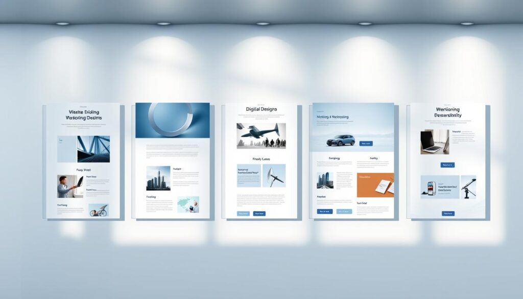 Responsive email design templates showcasing MegaLeads' creative services and technical excellence. A sleek, modern layout with a grid of minimalist email designs in shades of blue and gray. Soft, diffused lighting casts subtle shadows, highlighting the clean lines and attention to detail. The templates feature a mix of text, images, and call-to-action buttons, demonstrating the versatility and responsiveness of the designs. The overall atmosphere is professional, polished, and inspiring, reflecting MegaLeads' commitment to delivering exceptional digital marketing solutions. Responsive email design templates showcasing MegaLeads' creative services and technical excellence. A sleek, modern layout with a grid of minimalist email designs in shades of blue and gray. Soft, diffused lighting casts subtle shadows, highlighting the clean lines and attention to detail. The templates feature a mix of text, images, and call-to-action buttons, demonstrating the versatility and responsiveness of the designs. The overall atmosphere is professional, polished, and inspiring, reflecting MegaLeads' commitment to delivering exceptional digital marketing solutions.